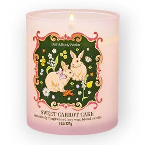 Bath and Body Works Sweet Carrot Cake 8 oz Single Wick Gourmand Candle Soy Blend